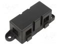 Fuse holder with cover; 500A; screw; Leads: M8 screws; 32V OPTIFUSE BLC-07B