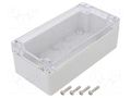 Enclosure: multipurpose; X: 80mm; Y: 160mm; Z: 55mm; polycarbonate GAINTA P258C-IP68