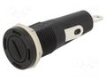 Fuse holder; 6.3x32mm; 20A; 250VAC; on panel; UL94V-2; polyamide OPTIFUSE PMA-DS-07-SOS
