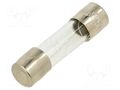 Fuse: fuse; 630mA; 250VAC; quick blow; glass; 5x20mm; brass; bulk OPTIFUSE FSD-630MA