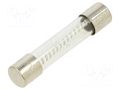 Fuse: fuse; 6.3A; 250VAC; time-lag; glass; 6.3x32mm; TSA; brass OPTIFUSE TSA-6.3A