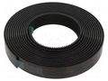 Tape: hook and loop; W: 25mm; L: 5m; Thk: 3.51mm; acrylic; black 3M 3M-SJ3550CF-25-5