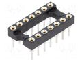 7+7 Pos. Female DIL Vertical Throughboard IC Socket HARWIN D2814-42