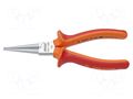 Pliers; insulated,round; carbon steel; 160mm; 476/1VDEBI UNIOR UNIOR-610432