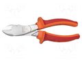 Pliers; side,cutting,insulated; carbon steel; 180mm; 466/1VDEBI UNIOR UNIOR-610428