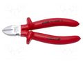 Pliers; side,cutting,insulated; carbon steel; 160mm; 461/1VDEDP UNIOR UNIOR-619194