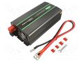 Converter: DC/AC; 1kW; Uout: 230VAC; 12VDC; 135x290x75mm; Ppeak: 2kW QOLTEC QOLTEC-51934