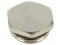 Stopper; M20; brass; Plating: nickel; with seal BM GROUP BM2620