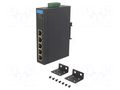 Switch Ethernet; unmanaged; Number of ports: 5; 12÷48VDC; RJ45 ADVANTECH EKI-2705E-1GPI-A