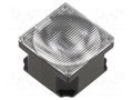 LED lens; square; polycarbonate; transparent; 11÷45°; H: 13.2mm LEDIL FA10669