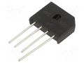 Bridge rectifier: single-phase; Urmax: 600V; If: 6A; Ifsm: 150A DC COMPONENTS RS605-DC