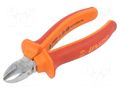 Pliers; side,cutting,insulated; carbon steel; 140mm; 461/1VDEBI UNIOR UNIOR-610426