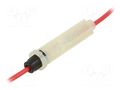 Fuse holder; 6.3x32mm; Imax: 15A; Contacts: brass; Leads: cables OPTIFUSE LPA-05W-16R