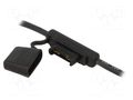 Fuse holder; 29.7mm; 100A; Leads: cables; 32V; Wire colour: black OPTIFUSE LPX-01B-6B