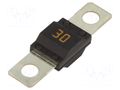 Fuse: fuse; 30A; 32VDC; automotive; 41mm; M5 screw; MIDI; copper LITTELFUSE 0498030.M