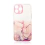 Marble Case for iPhone 12 Pro Gel Cover Marble Pink, Hurtel 5907769310850