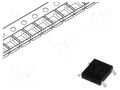 Bridge rectifier: single-phase; Urmax: 800V; If: 0.8A; Ifsm: 30A SMC DIODE SOLUTIONS ABS8TR-SMC