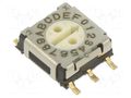Encoding switch; DEC/BCD; Pos: 16; SMT; Rcont max: 200mΩ; 5.1Ncm ECE ERD716RMZ