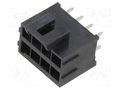 connector ULTRA-FIT HDR VT DUAL K BLK 08CKT 15AU MOLEX MX-172298-1208