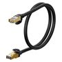 Baseus Speed Seven network cable RJ45 10Gbps 0.5m black (WKJS010001), Baseus 6932172611347 6932172611347