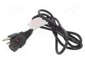 Cable; IEC C13 female,NEMA 5-15 (B) plug; 1.83m; black; 10A; 125V SCHAFFNER / TE Connectivity SCHAFFNER-812502