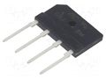 Bridge rectifier: single-phase; Urmax: 1kV; If: 8A; Ifsm: 200A; flat DC COMPONENTS GBJ8M-DC