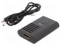 Repeater; HDMI socket,both sides; HDCP 2.2,HDMI 2.0; black; 30m Goobay HDMI-REP-02