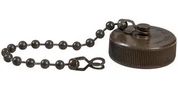 RECEPTACLE PROTECTION CAP W/CHAIN, METAL 9760-18