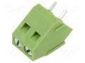 Connector: PCB terminal block; terminal; 10A; 300V; angled 45° XINYA XY103-2P-5.0-GN