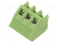 Connector: PCB terminal block; terminal; 10A; 300V; angled 45° XINYA XY103-3P-5.0-GN
