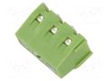 Connector: PCB terminal block; terminal; 12A; 300V; straight; 1x3 XINYA XY127R-3P-5.0-GN