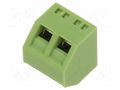 Connector: PCB terminal block; terminal; 12A; 300V; angled 45° XINYA XY127S-2P-5.0-GN
