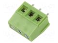 Connector: PCB terminal block; terminal; 15A; 300V; angled 90° XINYA XY128VA-3P-5.0-GN