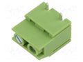 Connector: PCB terminal block; terminal; 20A; 300V; straight; 1x2 XINYA XY129RB-2P-7.5-GN