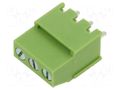 Connector: PCB terminal block; terminal; 20A; 300V; angled 90° XINYA XY129VB-3P-5.0-GN