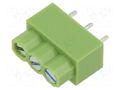 Connector: PCB terminal block; terminal; angled 90°; on PCBs XINYA XY166-3P-5.0-GN