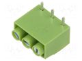 Connector: PCB terminal block; terminal; straight; on PCBs; green XINYA XY167R-3P-5.0-GN