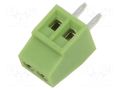 Connector: PCB terminal block; terminal; angled 90°; on PCBs XINYA XY308-2P-2.54-GN