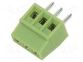 Connector: PCB terminal block; terminal; angled 90°; on PCBs XINYA XY308-3P-2.54-GN