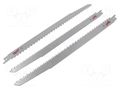 Hacksaw blade; wood,reciprocating saw; 300mm; 6teeth/inch; 3pcs. Milwaukee MW-48001079