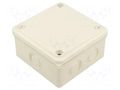 Enclosure: junction box; X: 100mm; Y: 100mm; Z: 50mm; wall mount JONEX JX-PK-22/55-WH