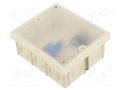 Enclosure: junction box; X: 80mm; Y: 95mm; Z: 40mm; wall mount; IP20 JONEX JX-PK-103L-WH