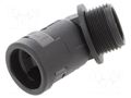 45° angled connector; Thread: metric,outside; polyamide 6; black PMA I-BVAD-M202GT
