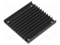 Heatsink: extruded; grilled; TO218,TO220; black; L: 61mm; W: 57.9mm Wakefield Thermal 528-24AB