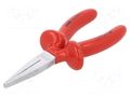 Pliers; insulated,flat; carbon steel; 160mm; 472/1VDEDP UNIOR UNIOR-619183