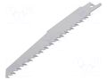 Hacksaw blade-set; wood,plastic; 150mm; 6teeth/inch; 3pcs. Milwaukee MW-48001075