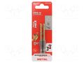 Drill bit; for metal,impact; Ø: 4mm; Kind of holder: E6,3mm; 2pcs. Milwaukee MW-48894708