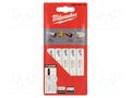 Hacksaw blade-set; universal; 91mm; 5pcs; Holder: T Milwaukee MW-4932430142