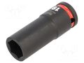 Socket; 6-angles,socket spanner,impact; HEX 19mm; 1/2"; long Milwaukee MW-4932480337