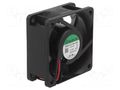 Fan: DC; axial; 12VDC; 60x60x25mm; 49.27m3/h; 38dBA; ball; 5600rpm SUNON PE60251B3-A99